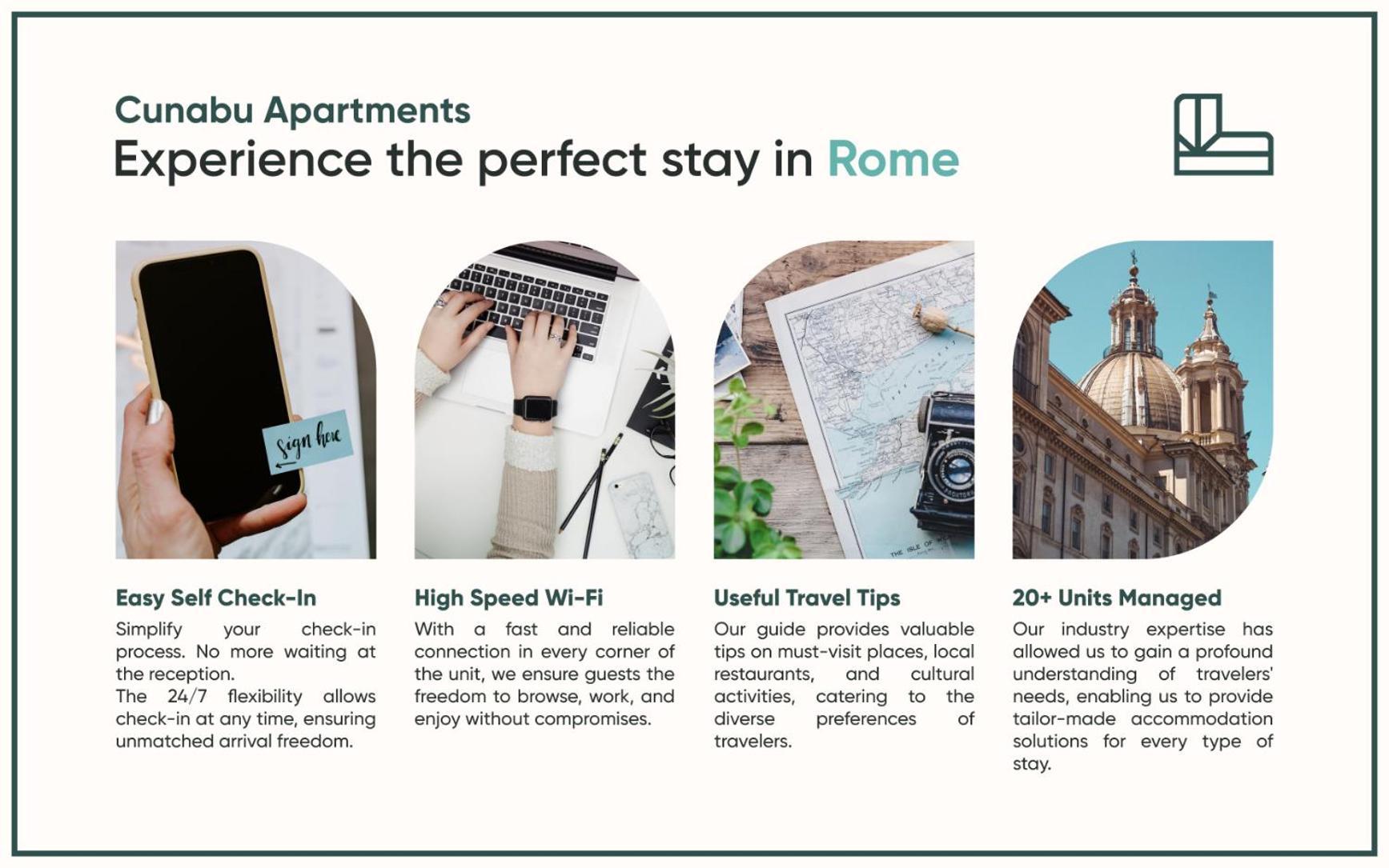 Cunabu Apartments Giolitti Róma Kültér fotó